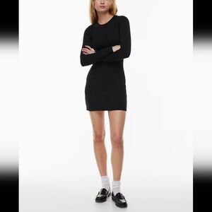 Aritzia Wilfred Free Garima black long-sleeve dress Size Medium